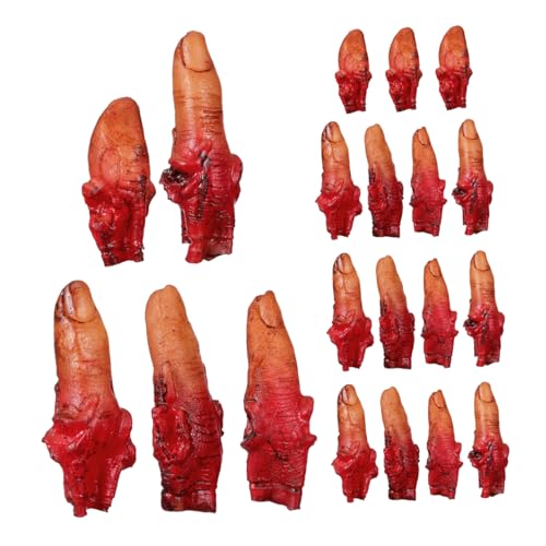 Yardwe 4 Sätze Realistische Abgetrennte Blutige Finger Kunststoff Gruselige Requisiten für Halloween Party Masquerade und Haunted House Vielseitige Platzierung Innen Außen Langlebiges Yardwe 4 Sätze Realistische Abgetrennte Blutige Finger Kunststoff Gruselige Requisiten für Halloween Party Masquerade und Haunted House Vielseitige Platzierung Innen Außen Langlebiges von Yardwe