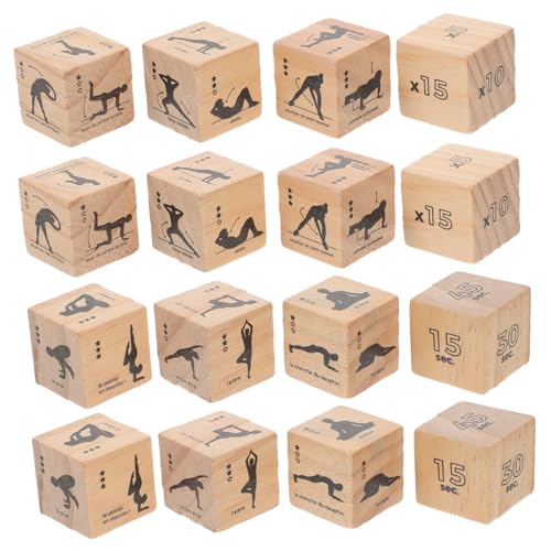 Yardwe 4 Satz Holzwürfel Würfelübung Yoga-Frauen Fitnessstudio für Trainieren Spielwürfel Würfel-Stütze Fitness-Würfel Party-Übungswürfel Übungsspiel Würfel lustige Würfel hölzern Yardwe 4 Satz Holzwürfel Würfelübung Yoga-Frauen Fitnessstudio für Trainieren Spielwürfel Würfel-Stütze Fitness-Würfel Party-Übungswürfel Übungsspiel Würfel lustige Würfel hölzern von Yardwe