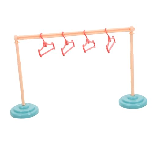 Yardwe 4 Satz Puppe Wäsche Ständer Kleiderständer Puppenhauszubehör Kleiderregal Puppenstubenmöbel Kleiderständer Für Haustiere Puppenregal Kleiderständer Für Minipuppen Plastik von Yardwe