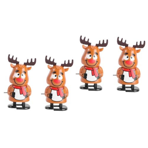 Yardwe 4 Stck. Weihnachtliche Aufziehspielzeug Rentier mit Schal Laufendes Kopfbewegendes Wind Up Modell Kinderspielzeug für Weihnachtsfeier und Partygeschenke Zufällige Yardwe 4 Stck. Weihnachtliche Aufziehspielzeug Rentier mit Schal Laufendes Kopfbewegendes Wind Up Modell Kinderspielzeug für Weihnachtsfeier und Partygeschenke Zufällige von Yardwe