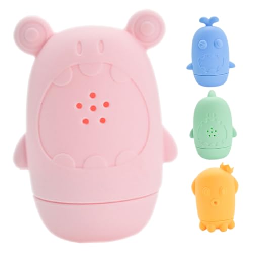 Yardwe 4 Stück Badespielzeug Für Babys Kleine Badespielzeug Wasserspielzeug Badewanne Cartoon - Bevorzugen Wasserspielung Cartoon-badespielzeug Kieselgel von Yardwe
