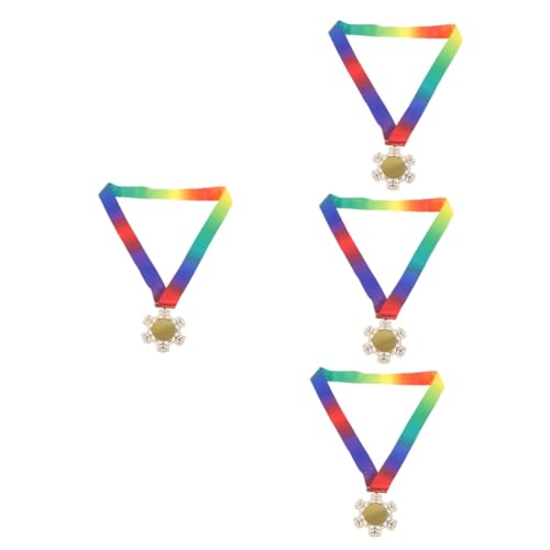 Yardwe 4 Stück Die Medaille Medaillen Für Den 1. Platz Meisterschaftsmedaillen Korb Partyzubehör Preismedaillen Mit Lanyard Mini-goldmedaillen Gold Medaille Kind Tier Zinklegierung Metall von Yardwe
