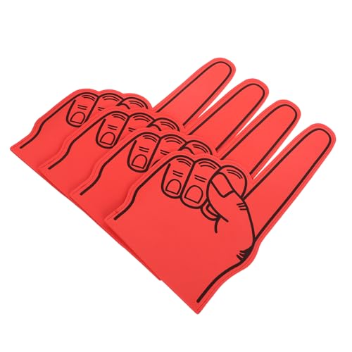 Yardwe 4 Stück Eva Hand Requisiten für Cheerleading und Sportevents Tragbare Finger für Outdoor Feiern Schulveranstaltungen und Spiele von Yardwe