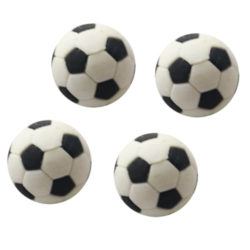 Yardwe 4 Stück Fußballmodell Hover Mini Fußbälle Mini Fußball Dekoration Ornament Mini Ball Kleiner Fußball Kleiner Fußball Fußball Puppenhaus Fußball Gummi von Yardwe