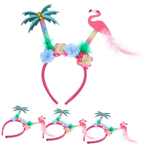 Yardwe 4 Stück Hawaii Haarband mit Flamingo und Kokosnussbaum für Strandpartys Robustes und Sicheres Design für Luau Feiern Sommerfeste und Perfektes für Familie und Freunde Yardwe 4 Stück Hawaii Haarband mit Flamingo und Kokosnussbaum für Strandpartys Robustes und Sicheres Design für Luau Feiern Sommerfeste und Perfektes für Familie und Freunde von Yardwe