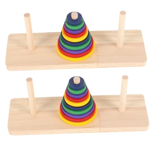 Yardwe 4 Stück Holz Puzzle Farbenfrohes Hanoi Turm Brettspiel für Erwachsene und Ab Jahren Kreatives Denkspiel Kreativität und Sicheres und Glattes Material Yardwe 4 Stück Holz Puzzle Farbenfrohes Hanoi Turm Brettspiel für Erwachsene und Ab Jahren Kreatives Denkspiel Kreativität und Sicheres und Glattes Material von Yardwe