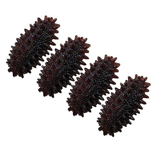 Yardwe 4 Stück Imitation Sea Cucumber Modelle Realistische Lebensmittelmodelle für Lehrzwecke Dekorative Requisiten für Fotos Kognitive Modelle für Lebensmittelbranche von Yardwe