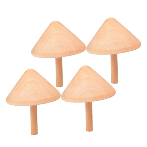 Yardwe 4 Stück Kreiselspielzeug aus Holz Kindergarten Kreiselspielzeug für resistente Kinderkreisel kinderspielzeug spielsachen Kinderoberteile Accessoire von Yardwe