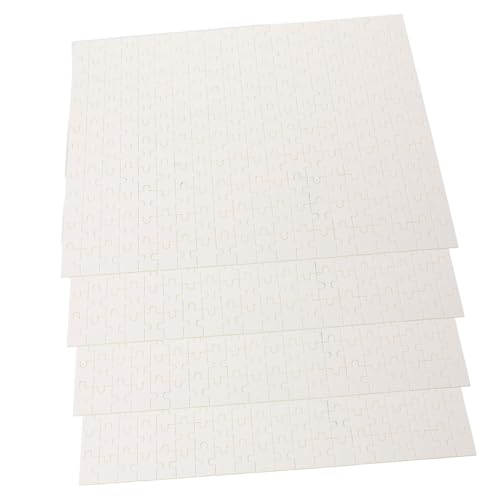 Yardwe 4 Stück Leere Puzzles Hitze Rätsel Sublimationsrohlinge Sublimation Bauerlebeln Sublimationsleer-Puzzle Sublimations-Puzzle-rohlinge Blind -wärmeübertragungsprodukte Weiß Holz von Yardwe