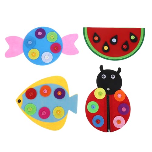 Yardwe 4 Stück Lernspielzeug für Kleinkinder Feinmotorik und Kreativität für Vorschule und Zuhause mit Bunten Designs und Weichem Material Yardwe 4 Stück Lernspielzeug für Kleinkinder Feinmotorik und Kreativität für Vorschule und Zuhause mit Bunten Designs und Weichem Material von Yardwe