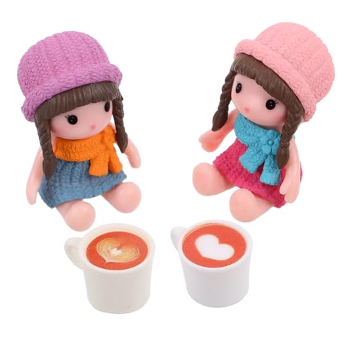 Yardwe 4 Stück Mini Kaffeetasse Aus Holz Nachmittagstee Puppenhaus Lebensmittel Miniatur Miniaturen Puppenhaus Zubehör Kaffee Serie Puppen Puppenhaus von Yardwe
