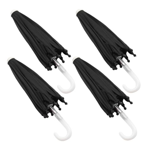 Yardwe 4 Stück Mini-Regenschirm realistisch für klein Regenschirme Puppe Reisen Spiel Miniaturmodell winzige Hausminiaturmöbel Plastik Black Yardwe 4 Stück Mini-Regenschirm realistisch für klein Regenschirme Puppe Reisen Spiel Miniaturmodell winzige Hausminiaturmöbel Plastik Black von Yardwe