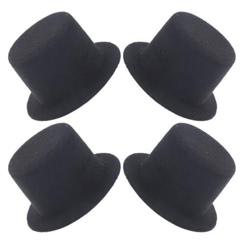 Yardwe 4 Stück Miniatur Hüte DIY Mini Top Hats für Puppen und Haustiere Leichte und Elegante Bastelaccessoires für Kreative Projekte und Weihnachtsdekoration Yardwe 4 Stück Miniatur Hüte DIY Mini Top Hats für Puppen und Haustiere Leichte und Elegante Bastelaccessoires für Kreative Projekte und Weihnachtsdekoration von Yardwe