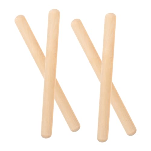 Yardwe 4 Stück Musikalisches Rhythmus Stick Set aus Holz für Teiliges Percussion Kreativität und Musikalität für Junge Mädchen und Musikalische Früherziehung von Yardwe