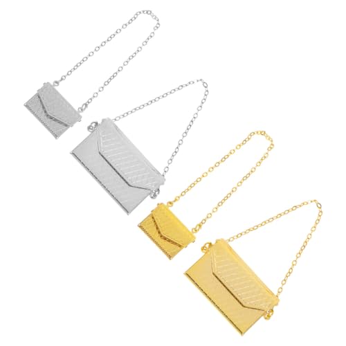 Yardwe 4 Stück Puppenhaus Handtaschen mit Realistischen Details für Puppen Kreative Dekoration und Spielspaß Kompatibel mit Puppenzubehör von Yardwe