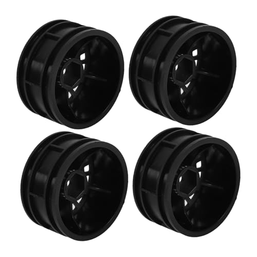 Yardwe 4 Stück Radmodell Mini Rennen Spielzeugreifen -Rennwagenrad Räder für Spielzeugautos Auto Spielzeugrad Räder für Modellautos Nylon-Kunststoff Schwarz Yardwe 4 Stück Radmodell Mini Rennen Spielzeugreifen -Rennwagenrad Räder für Spielzeugautos Auto Spielzeugrad Räder für Modellautos Nylon-Kunststoff Schwarz von Yardwe