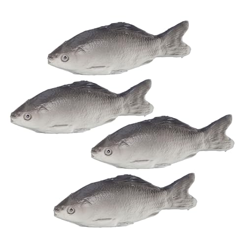 Yardwe 4 Stück Realistische Fischmodelle Simulierte Fische für Pädagogisches Kreativität und Dekoration für Zuhause oder Büro von Yardwe