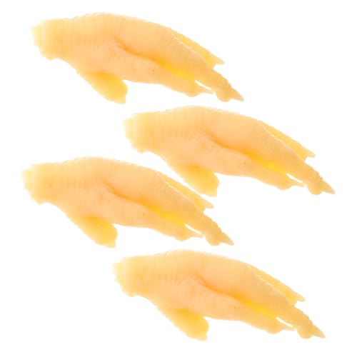 Yardwe 4 Stück Simuliertes Hühnerfußmodell Künstliche Nahrung Küchendekoration Gefälschte Hühnerflügel Food Requence Fleischimitation Falsches Chinesisches Essen Gefälschtes Essen PVC Yardwe 4 Stück Simuliertes Hühnerfußmodell Künstliche Nahrung Küchendekoration Gefälschte Hühnerflügel Food Requence Fleischimitation Falsches Chinesisches Essen Gefälschtes Essen PVC von Yardwe