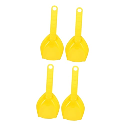 Yardwe 4 Stück Strandschaufelspielzeug Sandkasten Bausatz Sandschaufel Für Schaufeln Für Schaufelspielzeug Für Kinderschaufel Sandspielzeug Yellow Plastik von Yardwe