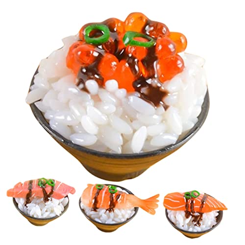 Yardwe 4 Stück Sushi-Modell Realistisches Sushi-Essen Reisformen Für Sushi Künstliches Simulationslebensmittelmodell Reis Schimmel Künstliche Sushi-Ausstellung Küchenspielset PVC Yardwe 4 Stück Sushi-Modell Realistisches Sushi-Essen Reisformen Für Sushi Künstliches Simulationslebensmittelmodell Reis Schimmel Künstliche Sushi-Ausstellung Küchenspielset PVC von Yardwe