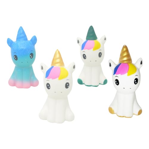 Yardwe 4 Stück Teiliges Einhorn Stressspielzeug Weiche Simulation Handliche Squeeze Toys Niedliche Antistress Figuren für Erwachsene Geschenk zur Stressreduktion Zufällige Farbe Yardwe 4 Stück Teiliges Einhorn Stressspielzeug Weiche Simulation Handliche Squeeze Toys Niedliche Antistress Figuren für Erwachsene Geschenk zur Stressreduktion Zufällige Farbe von Yardwe