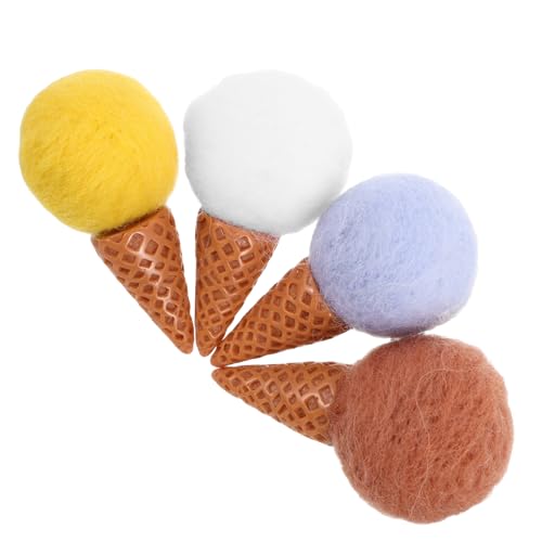 Yardwe 4 Stück Teiliges Farbige Wollfilz Eiscreme Tüten für Diy Bastelprojekte Kreative Dekorationen Kinderfotografie Accessoires und Partydekorationen für Hochzeiten und Yardwe 4 Stück Teiliges Farbige Wollfilz Eiscreme Tüten für Diy Bastelprojekte Kreative Dekorationen Kinderfotografie Accessoires und Partydekorationen für Hochzeiten und von Yardwe