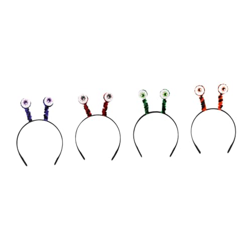 Yardwe 4 Stück Teiliges Halloween Haarreif mit Gruseligen Blutauge Accessoires Bunte Party Haarreifen für Damen für Halloween Kostüm Karneval und Festveranstaltungen von Yardwe