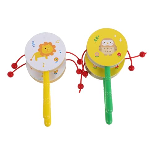 Yardwe 4 Stück Teiliges Holz Rasseltrommel Set mit Löwe und Eule Handgehaltene Percussion Instrumente für Kleinkinder Pädagogisches für Frühe Musikalische und Familienaktivitäten Yardwe 4 Stück Teiliges Holz Rasseltrommel Set mit Löwe und Eule Handgehaltene Percussion Instrumente für Kleinkinder Pädagogisches für Frühe Musikalische und Familienaktivitäten von Yardwe