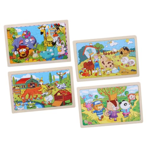 Yardwe 4 Stück Teiliges Holzpuzzle für Kleinkinder Pädagogisches Lernspielzeug mit Bunte Cartoon Tiere Sicher mit Glatten Kanten Fördert Hand Auge Koordination und Kognitive Entwicklung Yardwe 4 Stück Teiliges Holzpuzzle für Kleinkinder Pädagogisches Lernspielzeug mit Bunte Cartoon Tiere Sicher mit Glatten Kanten Fördert Hand Auge Koordination und Kognitive Entwicklung von Yardwe