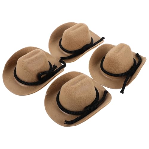 Yardwe 4 Stück Teiliges Mini Cowgirl Hut Miniatur Western Cowboy Hüte mit Edler Velours-oberfläche Vielseitig für Puppen DIY Bastelprojekte Partydekoration und Miniatur Sammlungen Yardwe 4 Stück Teiliges Mini Cowgirl Hut Miniatur Western Cowboy Hüte mit Edler Velours-oberfläche Vielseitig für Puppen DIY Bastelprojekte Partydekoration und Miniatur Sammlungen von Yardwe