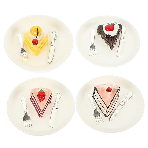 Yardwe 4 Stück Teiliges Mini Dessert Modellset für Puppenhaus Realistische Miniaturkuchen Deko für Mini Küchen und Szenen aus Hochwertigem Harz Gefertigt Yardwe 4 Stück Teiliges Mini Dessert Modellset für Puppenhaus Realistische Miniaturkuchen Deko für Mini Küchen und Szenen aus Hochwertigem Harz Gefertigt von Yardwe