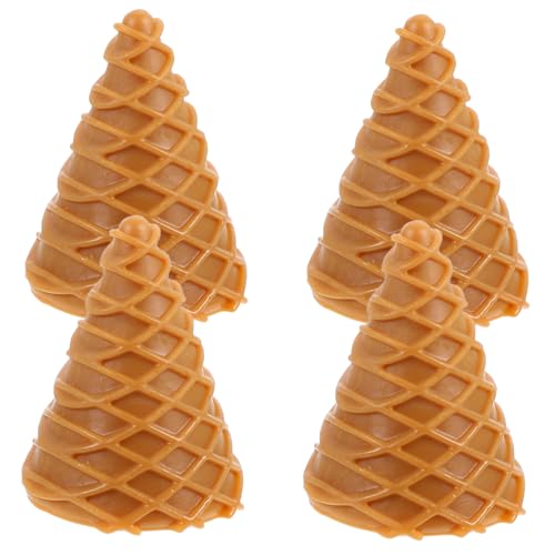 Yardwe 4 Stück Teiliges Mini Set Eiswaffeln Realistische DIY Eiscreme für Kreative Spielküche Familienfeiern Sommerdekorationen Yardwe 4 Stück Teiliges Mini Set Eiswaffeln Realistische DIY Eiscreme für Kreative Spielküche Familienfeiern Sommerdekorationen von Yardwe