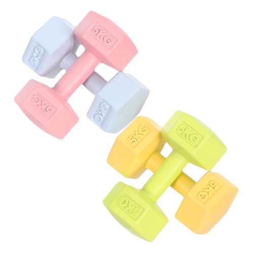 Yardwe 4 Stück Teiliges Miniatur-Dollhouse-hanteln- Leichte Langlebige Mini-sportgeräte für Kleine Fitness-deko für Puppenhaus-Spiel und Motorische von Yardwe