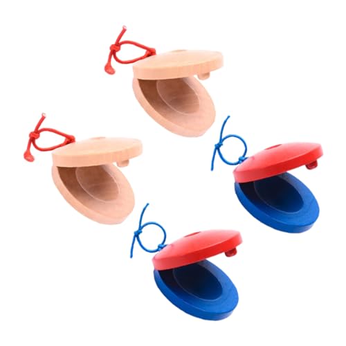 Yardwe 4 Stück Teiliges Schlaginstrumente Castanets Kreative Musikspielzeuge Konzentration und Musikalischen für Kleinkinder Sicher Yardwe 4 Stück Teiliges Schlaginstrumente Castanets Kreative Musikspielzeuge Konzentration und Musikalischen für Kleinkinder Sicher von Yardwe