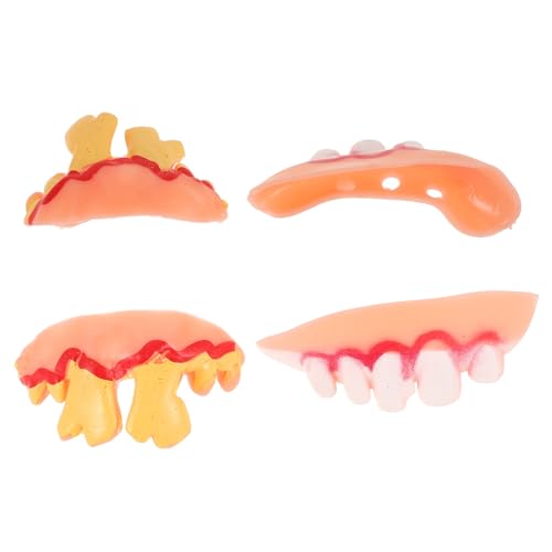 Yardwe 4 Stück Teiliges Set Lustige Falsche Zähne Halloween Party Dekoration Cosplay Zubehör Realistisch Stabil für Horror Themen und Bühnenaufführungen Geeignet Yardwe 4 Stück Teiliges Set Lustige Falsche Zähne Halloween Party Dekoration Cosplay Zubehör Realistisch Stabil für Horror Themen und Bühnenaufführungen Geeignet von Yardwe