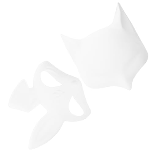 Yardwe 4 Stück Teiliges Weiße DIY Maske für Karneval und Kostümpartys Leere Maske zum Bemalen für Bühnenauftritte und Kreative Gestaltung von Yardwe