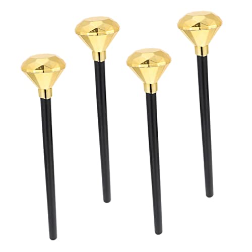 Yardwe 4 Stück Zauberstab Halloween Halloween Toys spielsachen gieskanne kinderspielzeug Kinderstab Stichworte Partydekor Kostümzubehör für Plastik Golden von Yardwe