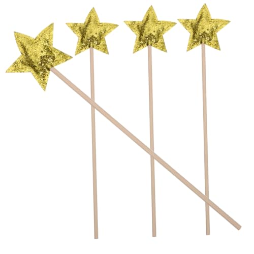 Yardwe 4 Stück Zauberstab Requisiten Party Stöcke Zauberstäbe Fee Zauberstab Kostüm Requisiten Bühnenleistungsrequisite Für Gastgeschenke Für Golden Hölzern Yardwe 4 Stück Zauberstab Requisiten Party Stöcke Zauberstäbe Fee Zauberstab Kostüm Requisiten Bühnenleistungsrequisite Für Gastgeschenke Für Golden Hölzern von Yardwe