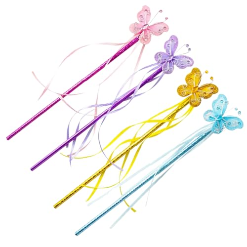 Yardwe 4 Stück Zauberstab Schmetterlingsband Feenstab Fairy Party Dekorationen tragbarer Feenstab Zauberstäbe Prinzessin Gastgeschenke Hochzeitsstab Prinzessin Farbbandstab PVC Yardwe 4 Stück Zauberstab Schmetterlingsband Feenstab Fairy Party Dekorationen tragbarer Feenstab Zauberstäbe Prinzessin Gastgeschenke Hochzeitsstab Prinzessin Farbbandstab PVC von Yardwe