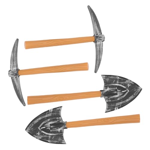 Yardwe 4 Stück Zwergen-Requisiten Spatenspielzeug Sichelstütze Aus Kunststoff Halloween Spickaxe Halloween- Gefälschter Gefälschte Cosplay- Eva von Yardwe