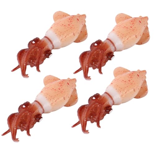 Yardwe 4 Stück künstlicher Calamari Lebensmittel Schaufensterdekoration Spielzeugnahrungsmittel Hausdekoration gefälschter Food Requence Künstlicher PVC Yardwe 4 Stück künstlicher Calamari Lebensmittel Schaufensterdekoration Spielzeugnahrungsmittel Hausdekoration gefälschter Food Requence Künstlicher PVC von Yardwe