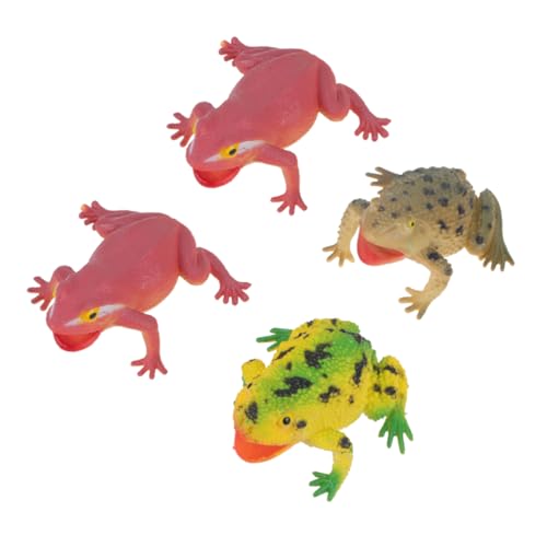 Yardwe 4 Stücke Quakende Frosch Lustige Prank aus Kunststoff für Geräusch Beim Quetschen für Partys Stimmungserwärmung von Yardwe