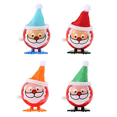 Yardwe 4 Stücke Weihnachts Themen Aufziehspielzeug für Bunte Mechanische Spielzeuge mit Fröhlichem Design für Weihnachtsfeiern und Neujahrsfeierlichkeiten von Yardwe