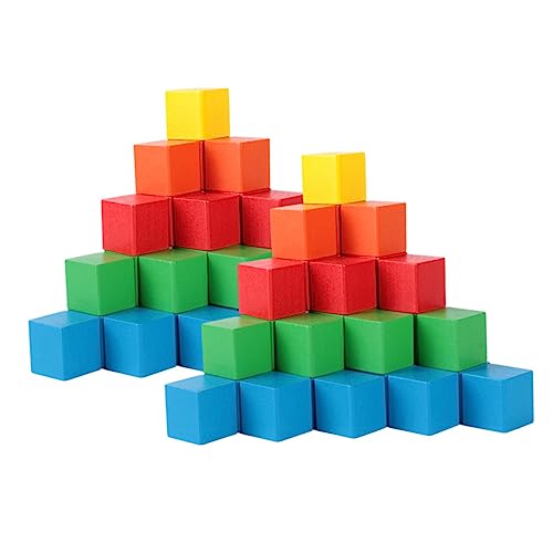 Yardwe 40 Stück Kreative Würfelspielzeuge für Teiliges für Mathe und Puzzle Lernspiele Fördert Farben Formen und Entdeckungslust für Jungen und Jahren von Yardwe