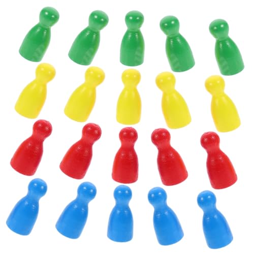 Yardwe 40 Stück Schachfiguren Aus Holz Ludo Brettspiel Schachbrett Magnetische Spielsteine ​​Für Brettspiele Spielfiguren Spielbedarf Brettspielzubehör Spielkomponenten von Yardwe