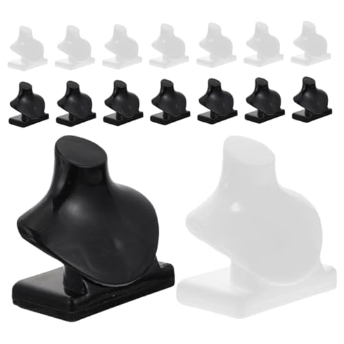Yardwe 40 Stück Teiliges Mini Schmuckständer Kleiner Halskettenhalter für Puppenhaus Schmuckregal Realistische Mini Mannequin Dekoration für Kreatives Rollenspiel und Puppenhaus Zubehör von Yardwe
