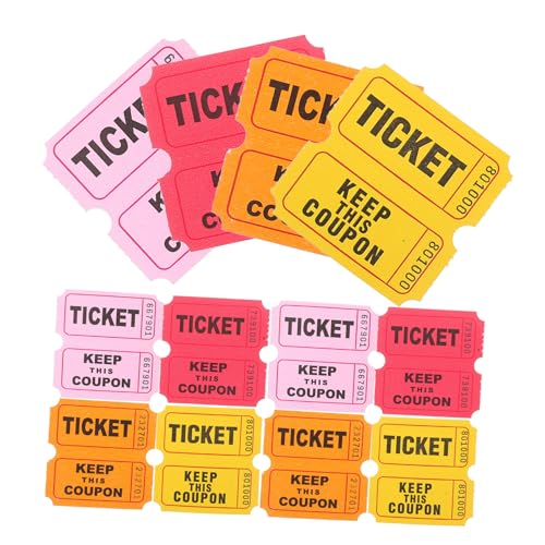 Yardwe 400 Stück Raffle Tickets Rolle Rot Gelb Orange und Tickets für Veranstaltungen Partys und Tombolas zur Einfachen Verwaltung von Eintritten und Preisen Yardwe 400 Stück Raffle Tickets Rolle Rot Gelb Orange und Tickets für Veranstaltungen Partys und Tombolas zur Einfachen Verwaltung von Eintritten und Preisen von Yardwe