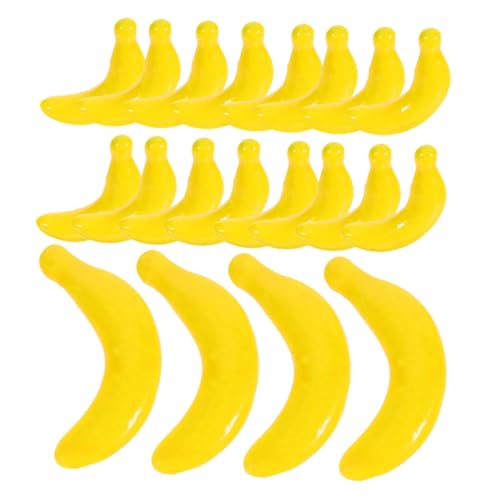 Yardwe 40Stücke Künstliche Bananen Deko Lebensechte Obstmodelle für Fotografie und Heimdekoration Requisiten für Obstkörbe und Tischaufsätze von Yardwe