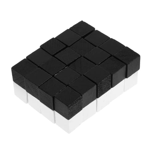 Yardwe 40Stücke Mini Schachfiguren aus Holz und Ersatz für Brettspielzubehör Leicht und Tragbar für Hochzeiten und Unterhaltungen von Yardwe
