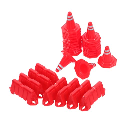 Yardwe 40Stücke Rollenspielspielzeug mit Pylonen und Barrieren für Sandtisch und Lernspiel Fördert Räumliche Vorstellungskraft und Verkehrssicherheit Yardwe 40Stücke Rollenspielspielzeug mit Pylonen und Barrieren für Sandtisch und Lernspiel Fördert Räumliche Vorstellungskraft und Verkehrssicherheit von Yardwe